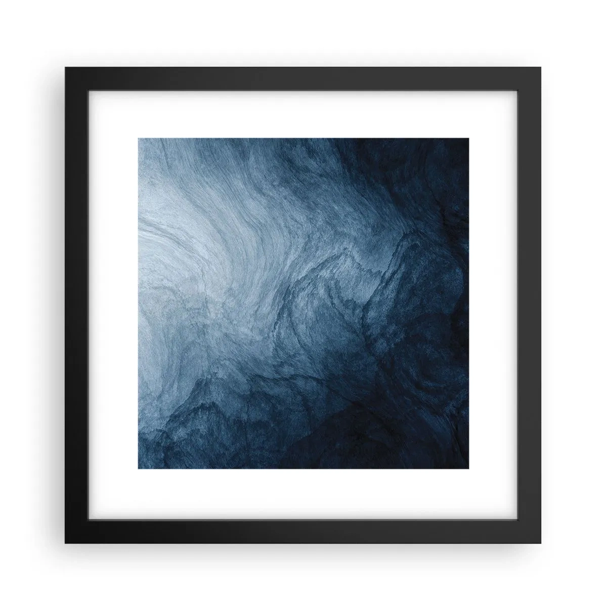 Póster en marco negro - En las profundidades - 30x30 cm
