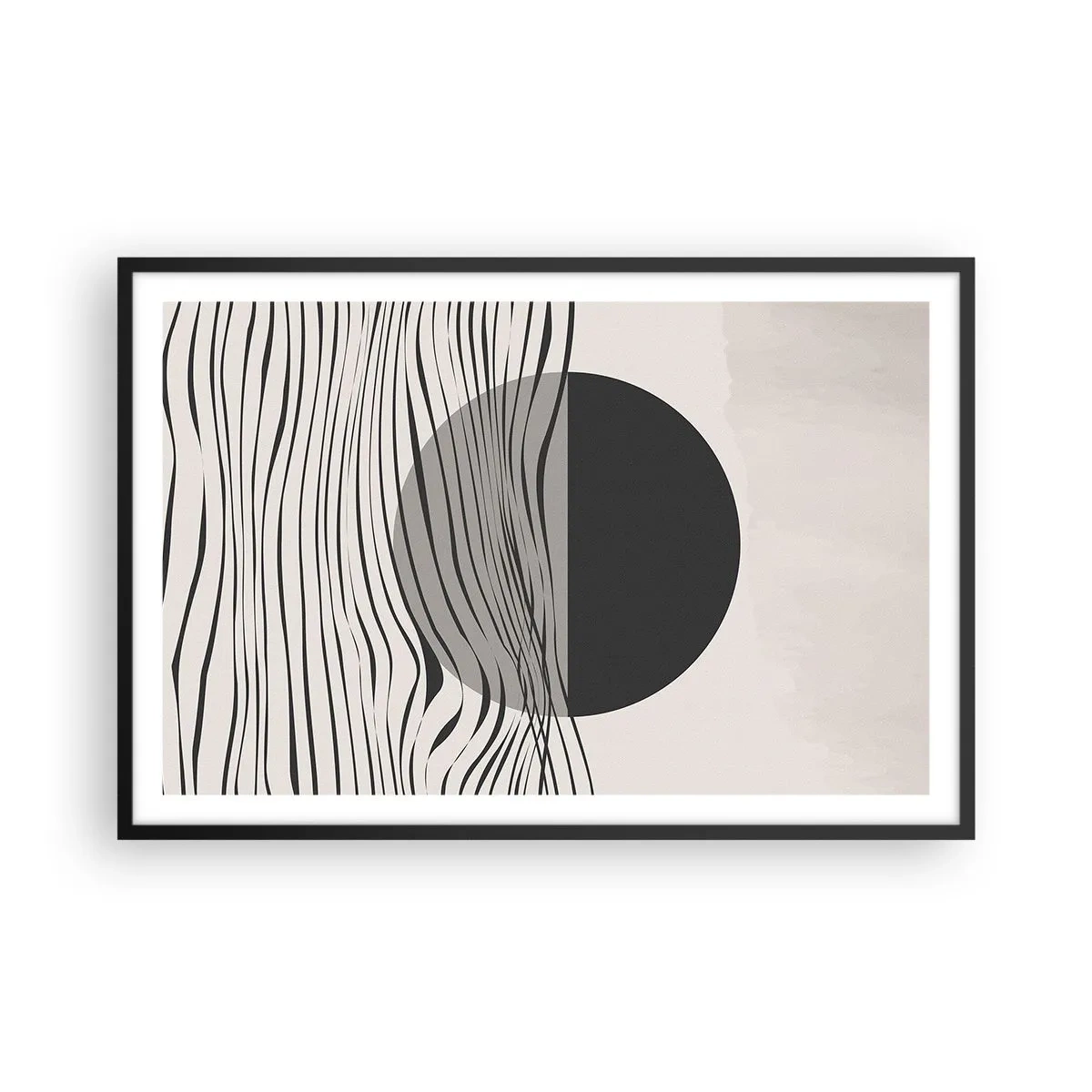 Póster en marco negro - Media composición - 91x61 cm