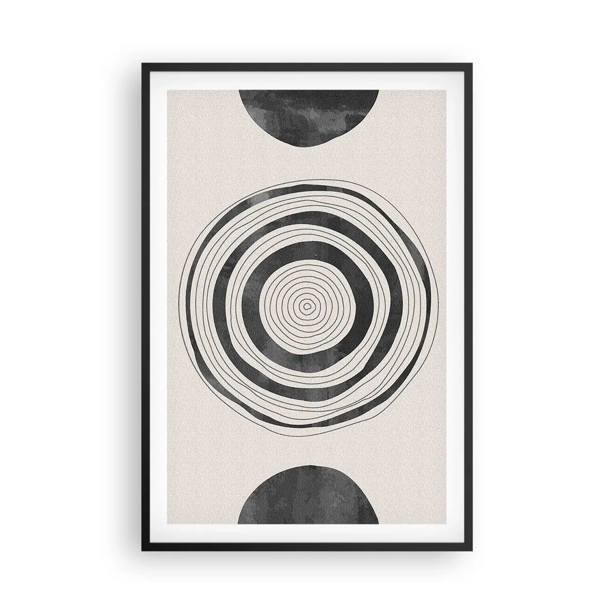 Póster en marco negro - Lo importante es lo que hay entre medias - 61x91 cm
