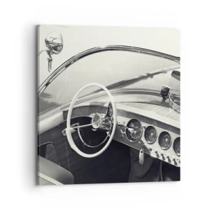 Cuadro sobre lienzo - Impresión de Imagen - Tiempo para los ricos - 70x70 cm