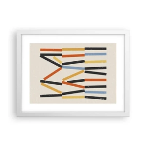 Póster en marco blanco - Composición horizontal - 40x30 cm