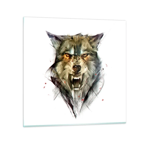 Cuadro sobre vidrio - Impresiones sobre Vidrio - ¡No te muevas! - 30x30 cm