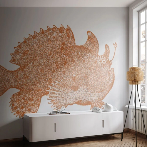 Fotomural Standard Eco - Y sin embargo, un simple pez - Pescado de mar, Océano, Playa - 200x140 cm