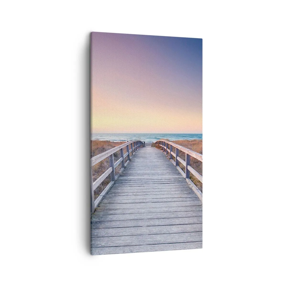 Cuadro sobre lienzo - Impresión de Imagen - Aurora vespertina del Báltico - 45x80 cm