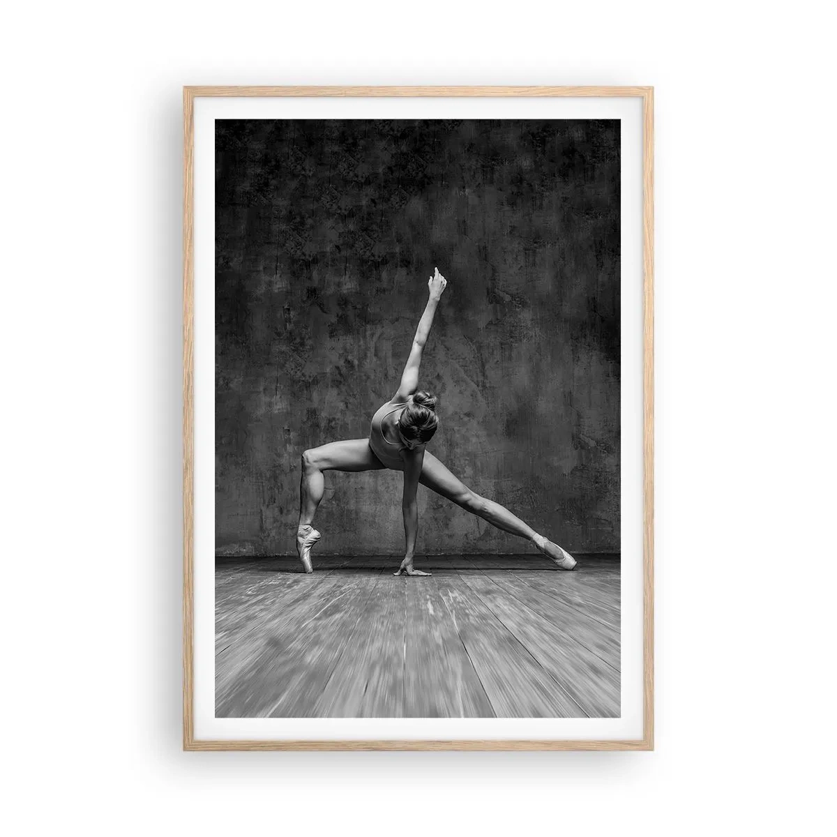 Póster en marco roble claro - Equilibrio perfecto - 70x100 cm