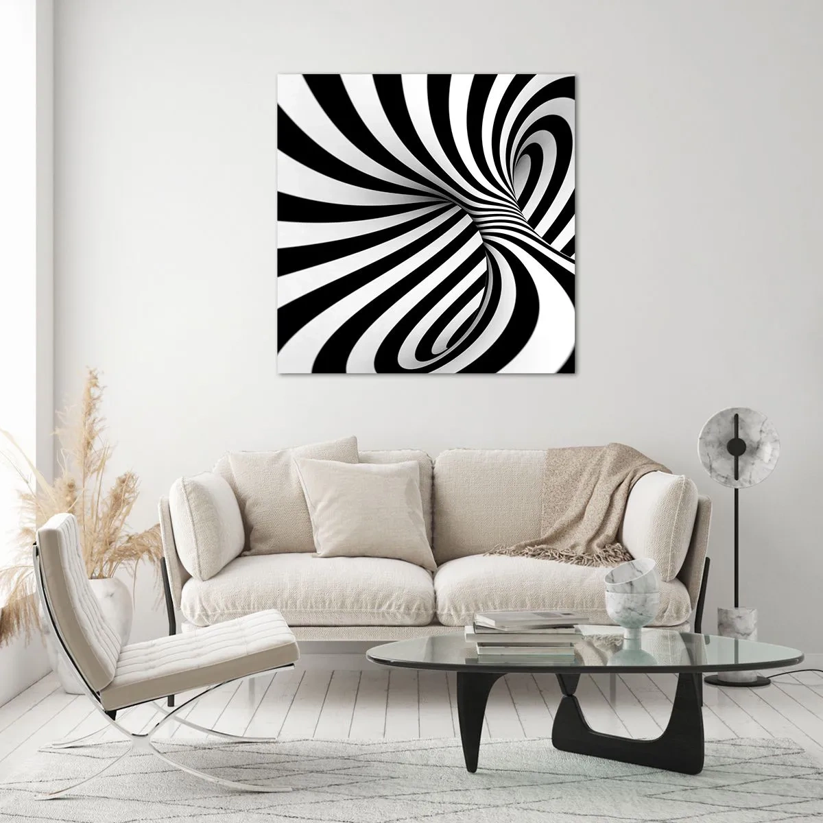 Cuadro sobre vidrio - Impresiones sobre Vidrio - Composición: espacio de baile - 30x30 cm