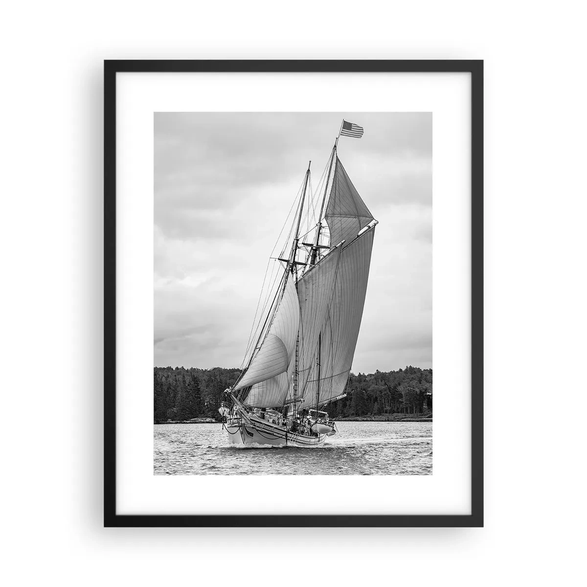 Póster en marco negro - Hermanos del viento - 40x50 cm