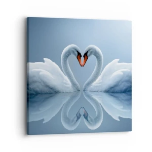 Cuadro sobre lienzo - Impresión de Imagen - Tiempo de amor - 30x30 cm