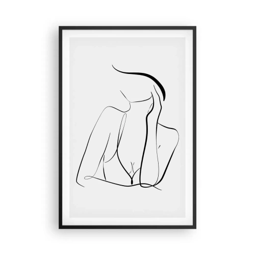 Póster en marco negro - En la ola de sueños - 61x91 cm