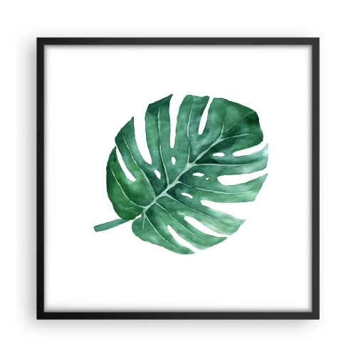 Póster en marco negro - Concepto verde - 50x50 cm