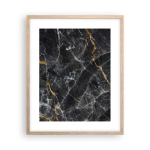 Póster en marco roble claro - La vida interior de la piedra - 40x50 cm