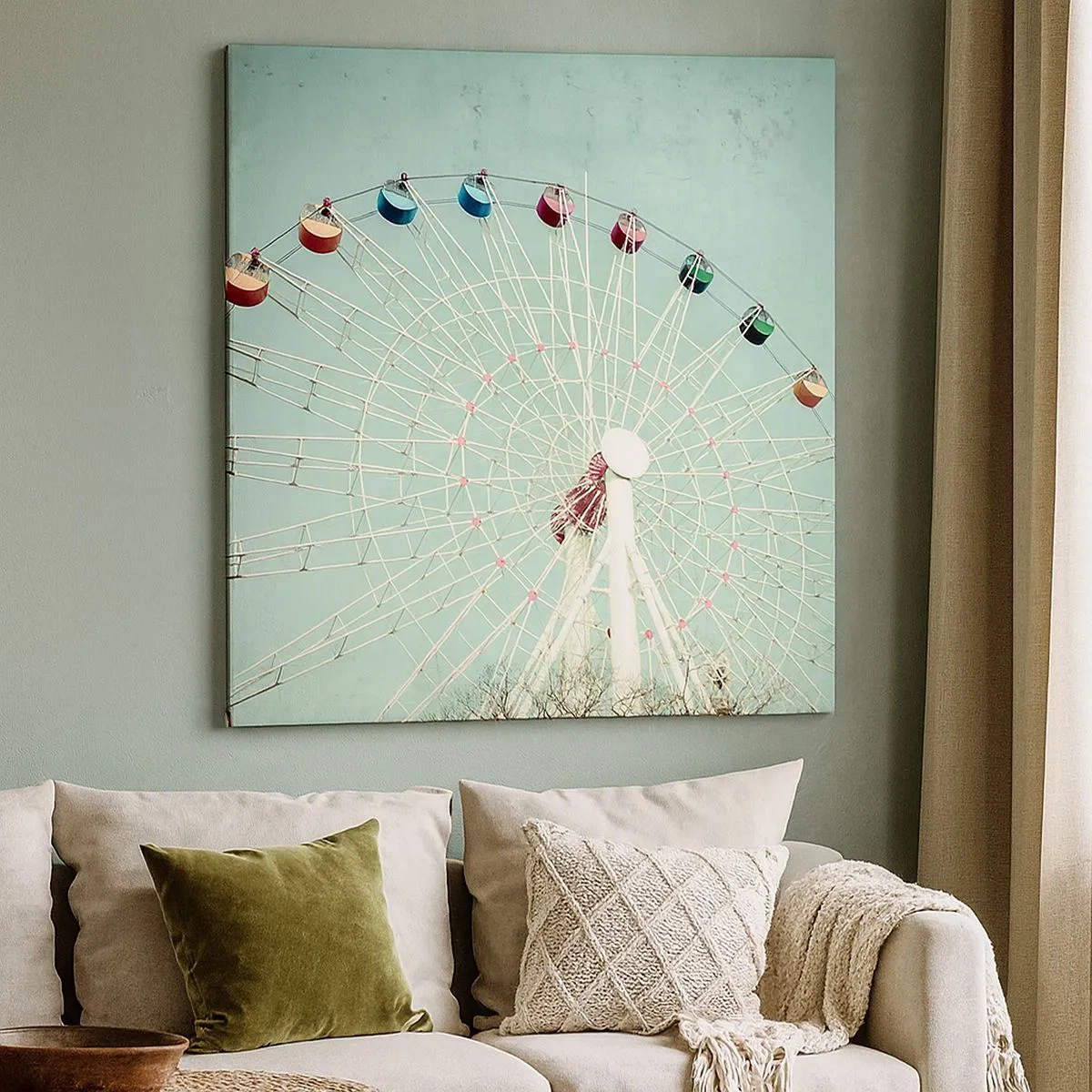 Cuadro sobre lienzo - Impresión de Imagen - Te invitamos a jugar - 30x30 cm