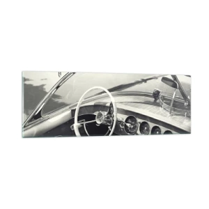 Cuadro sobre vidrio - Impresiones sobre Vidrio - Tiempo para los ricos - 90x30 cm