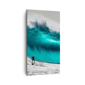 Cuadro sobre lienzo - Impresión de Imagen - Reto aceptado - 45x80 cm