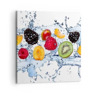 Cuadro sobre lienzo - Impresión de Imagen - Juega con nosotros - 60x60 cm