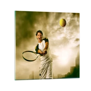 Cuadro sobre vidrio - Impresiones sobre Vidrio - Energía y alegría - 30x30 cm