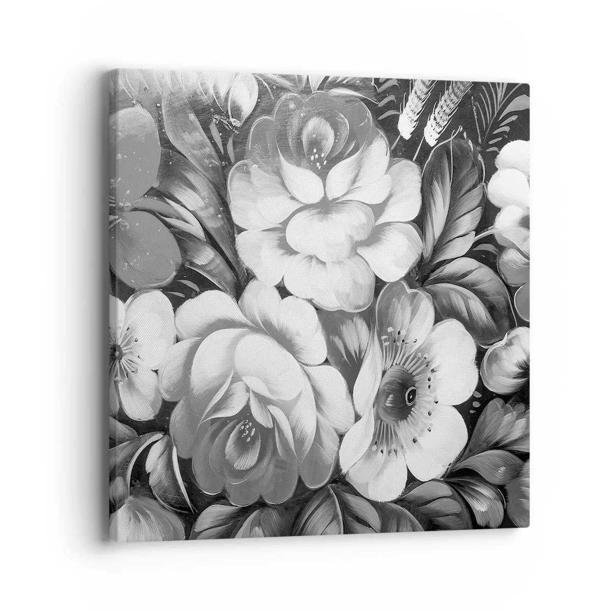 Cuadro sobre lienzo - Impresión de Imagen - Hermoso incluso en el gris - 40x40 cm