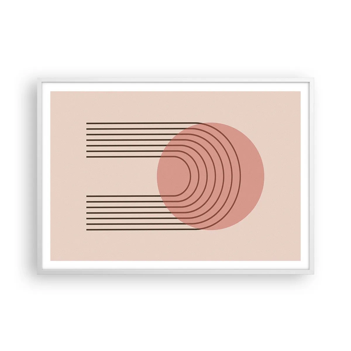 Póster en marco blanco - Atracción irresistible - 100x70 cm