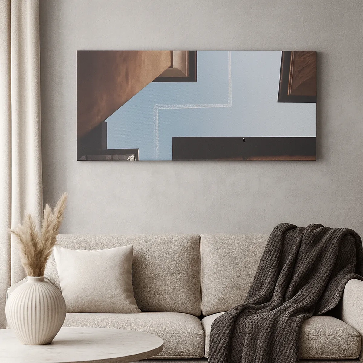 Cuadro sobre lienzo - Impresión de Imagen - Por encima del laberinto urbano - 30x30 cm