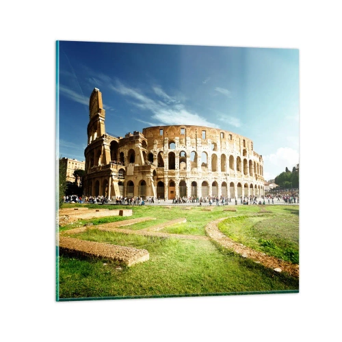 Cuadro sobre vidrio - Impresiones sobre Vidrio - Todavía se oye el sonido de las armas - 30x30 cm