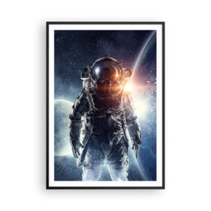 Póster en marco negro - Una aventura cósmica - 70x100 cm
