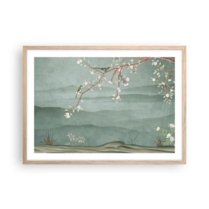 Póster en marco roble claro - Primavera, ah, eres tú - 70x50 cm