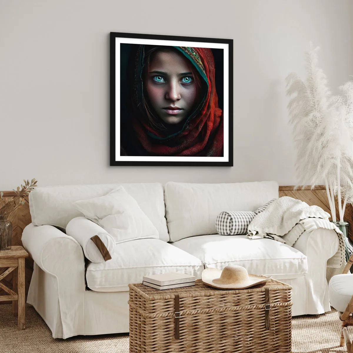 Póster en marco negro - Princesa del Este - 40x40 cm