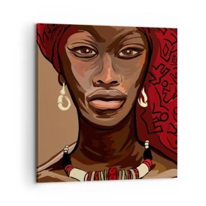Cuadro sobre lienzo - Impresión de Imagen - Venus de ébano - 60x60 cm