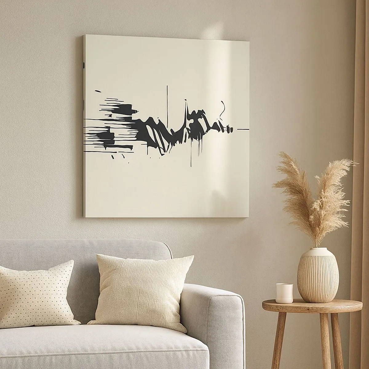 Cuadro sobre lienzo - Impresión de Imagen - Abstracción apresurada - 30x30 cm