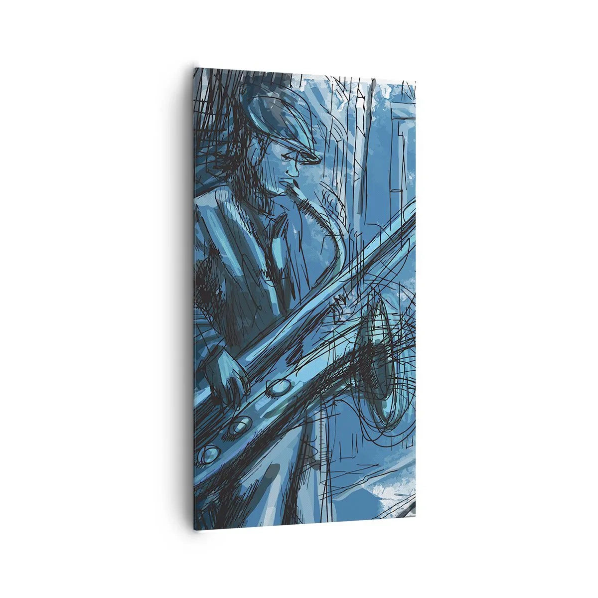 Cuadro sobre lienzo - Impresión de Imagen - Rapsodia urbana - 65x120 cm