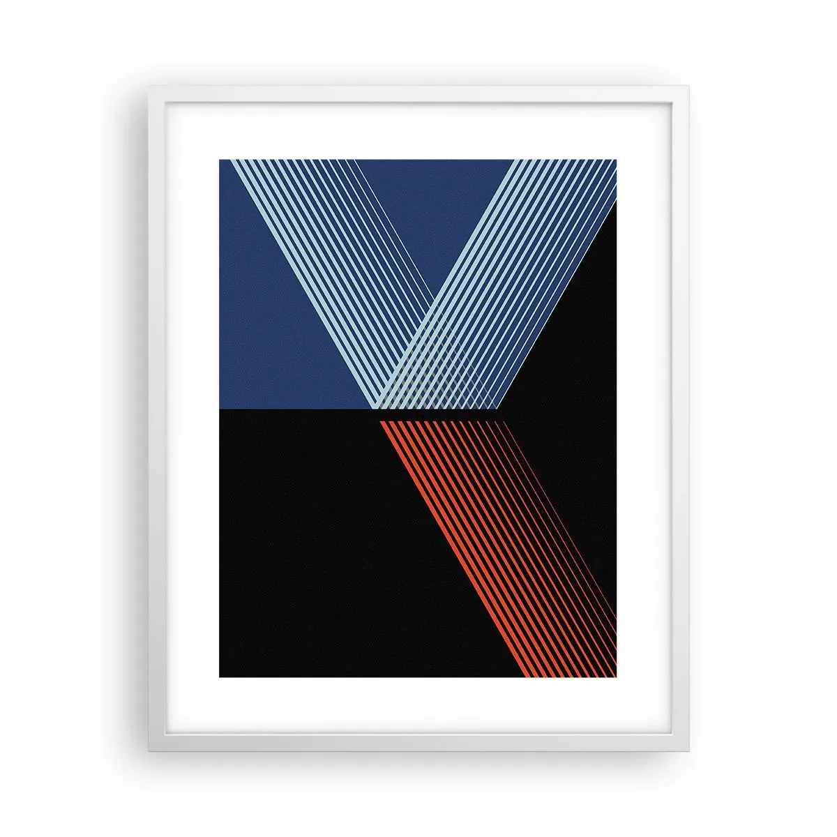 Póster en marco blanco - La rectitud - 40x50 cm
