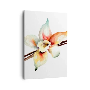Cuadro sobre lienzo - Impresión de Imagen - Ilustración floral de acuarela en colores pastel - 50x70cm - Dulzura salpicada de pintura - Decoración de pared moderna para salón y dormitorio ARTTOR