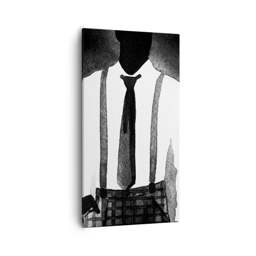 Cuadro sobre lienzo - Impresión de Imagen - En un ambiente noir - 55x100 cm