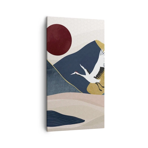 Cuadro sobre lienzo - Impresión de Imagen - Y el día ha vuelto a pasar volando - 45x80 cm