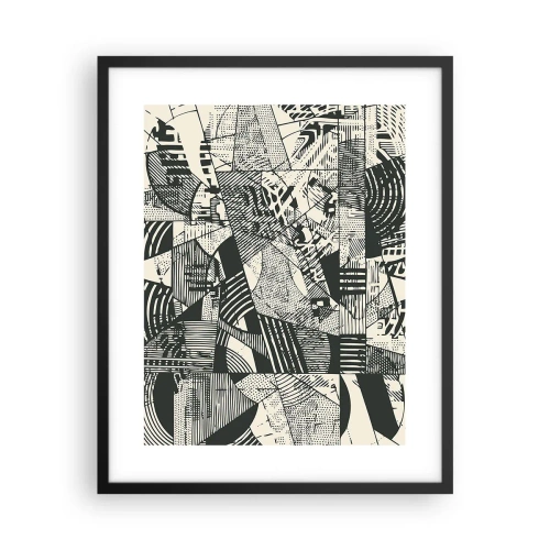 Póster en marco negro - La dinámica del presente - 40x50 cm