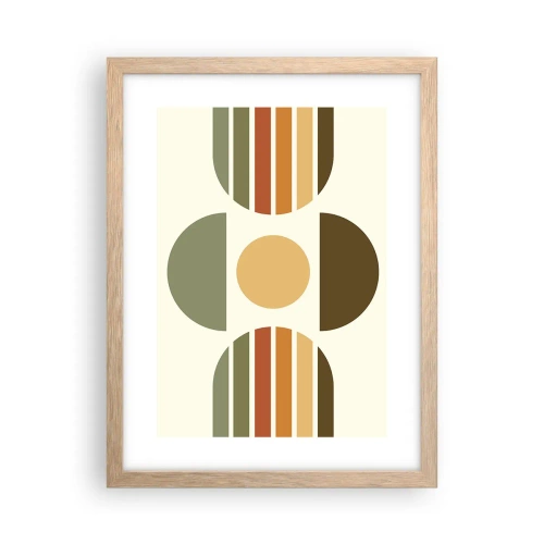 Póster en marco roble claro - Los tonos de la tierra - 30x40 cm