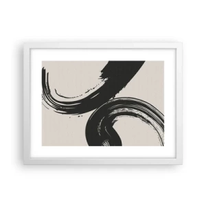 Póster en marco blanco - Barrido y circular - 40x30 cm