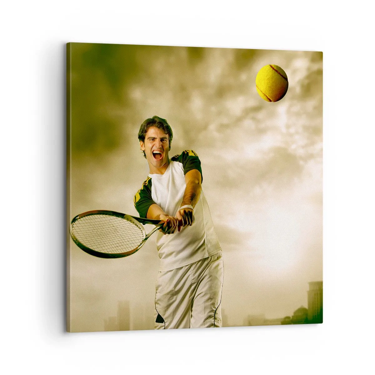 Cuadro sobre lienzo - Impresión de Imagen - Energía y alegría - 60x60 cm