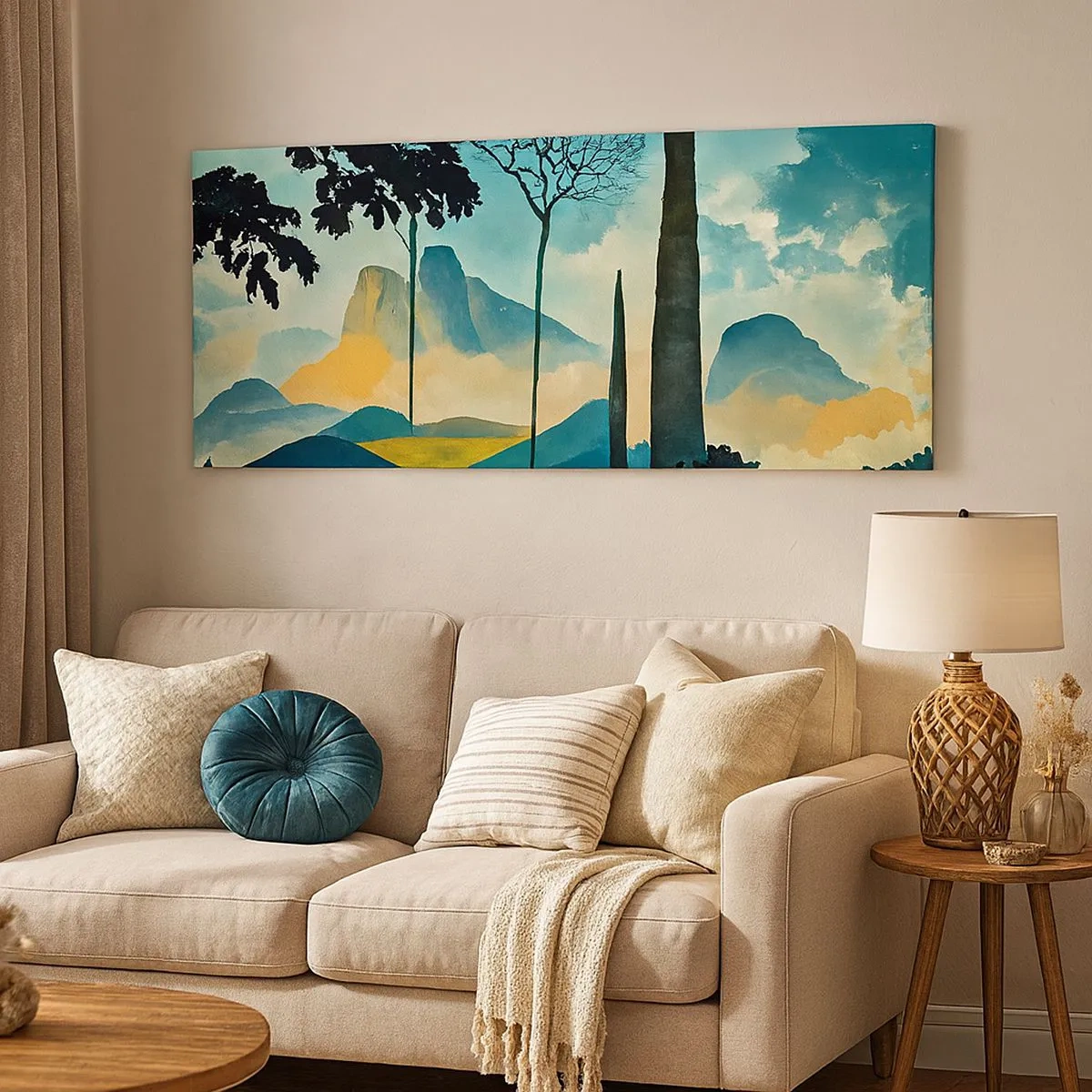 Cuadro sobre lienzo - Impresión de Imagen - Cada vez a más altitud - 100x40 cm