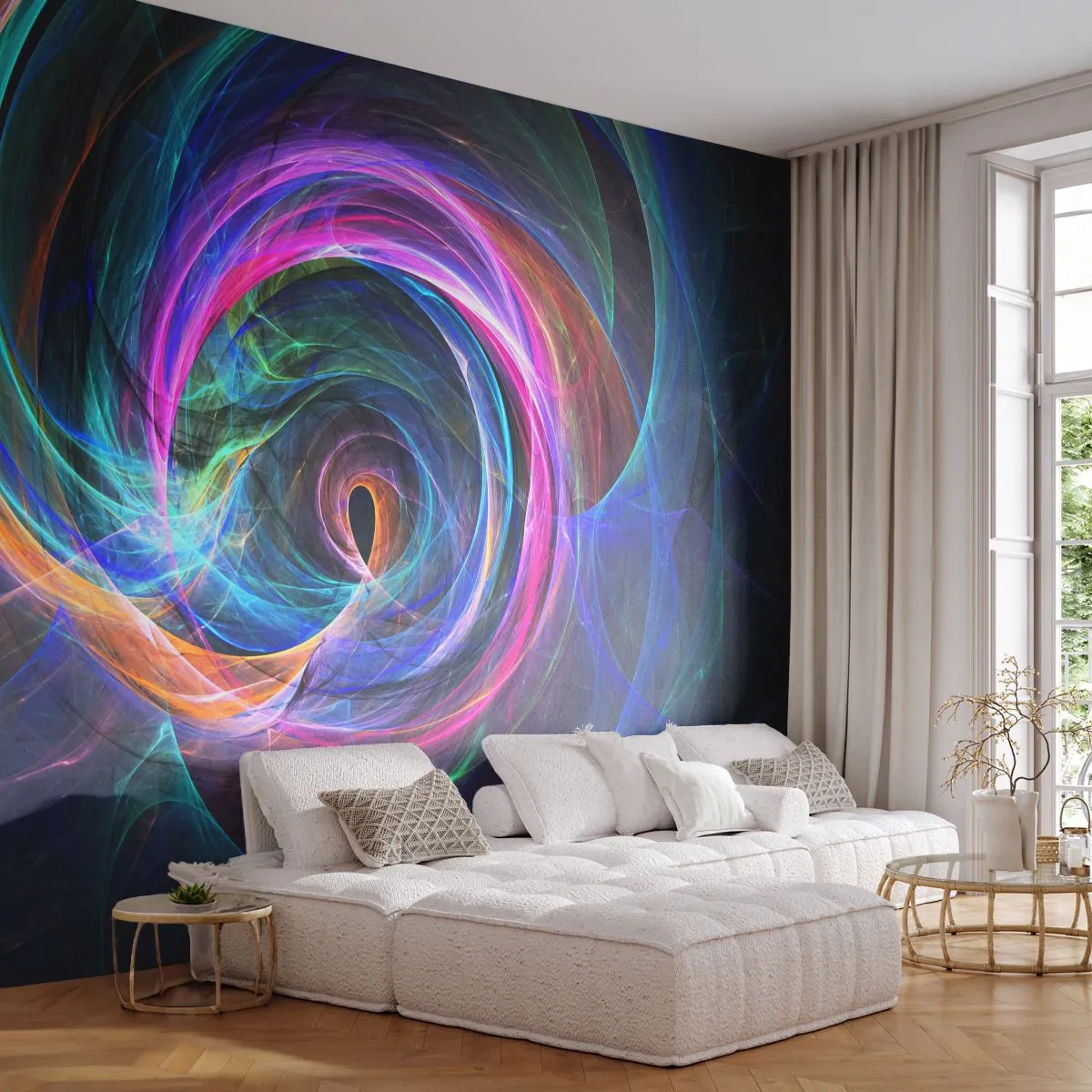 Fotomural Standard Eco - ¿Dónde me llevarás? - Abstracción, Pedazo, Vórtice - 200x140 cm