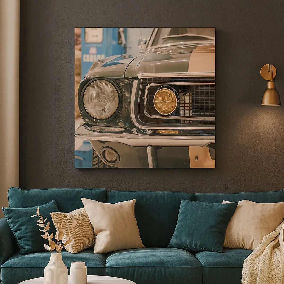 Cuadro sobre lienzo - Impresión de Imagen - Encuentro con una leyenda - 30x30 cm