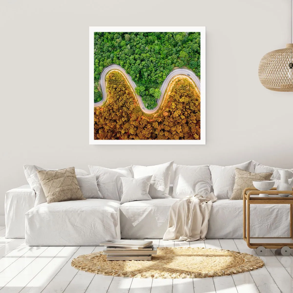 Póster - Frontera serpenteante - 60x60 cm
