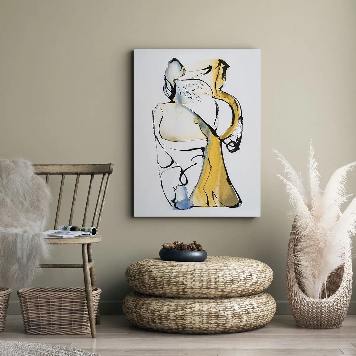 Cuadro sobre lienzo - Impresión de Imagen - Abstracción de cristal - 70x100 cm