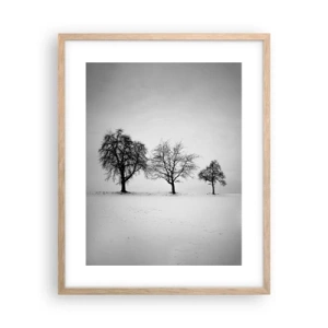 Póster en marco roble claro - ¿Con qué sueñan? - 40x50 cm