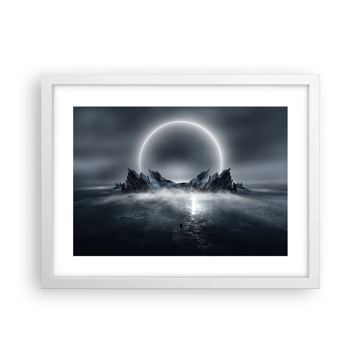 Póster en marco blanco - El final del cuento - 40x30 cm