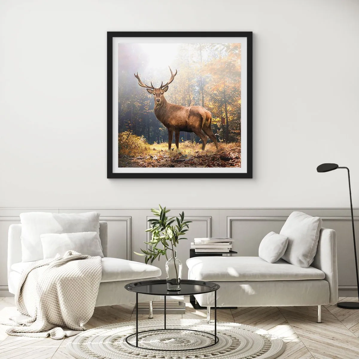 Póster en marco negro - Con toda la majestuosidad - 60x60 cm