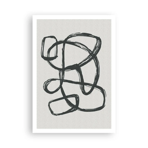 Póster - Abstracción en bucle - 70x100 cm