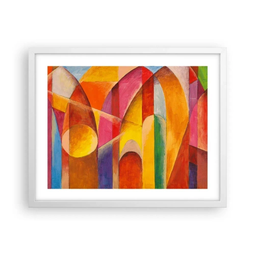 Póster en marco blanco - Catedral del sol - 50x40 cm