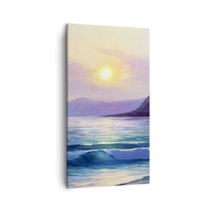 Cuadro sobre lienzo - Impresión de Imagen - Cristal de agua y aire - 45x80 cm
