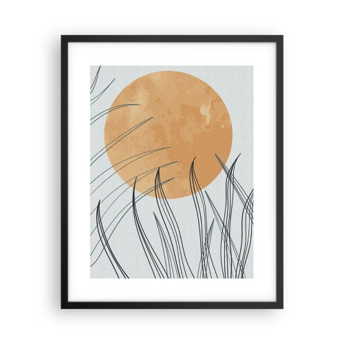 Póster en marco negro - Siempre hacia el sol - 40x50 cm